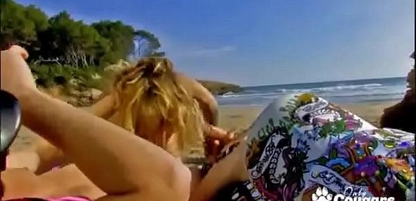  Evy Sky Gets Double Fucked At The Beach By A Couple Nerds